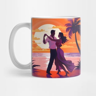 Couple Dancing Bachata on The Beach Mug